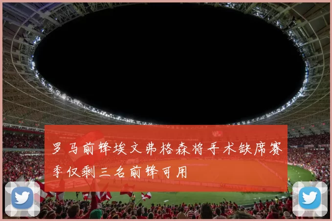 罗马前锋埃文弗格森将手术缺席赛季仅剩三名前锋可用